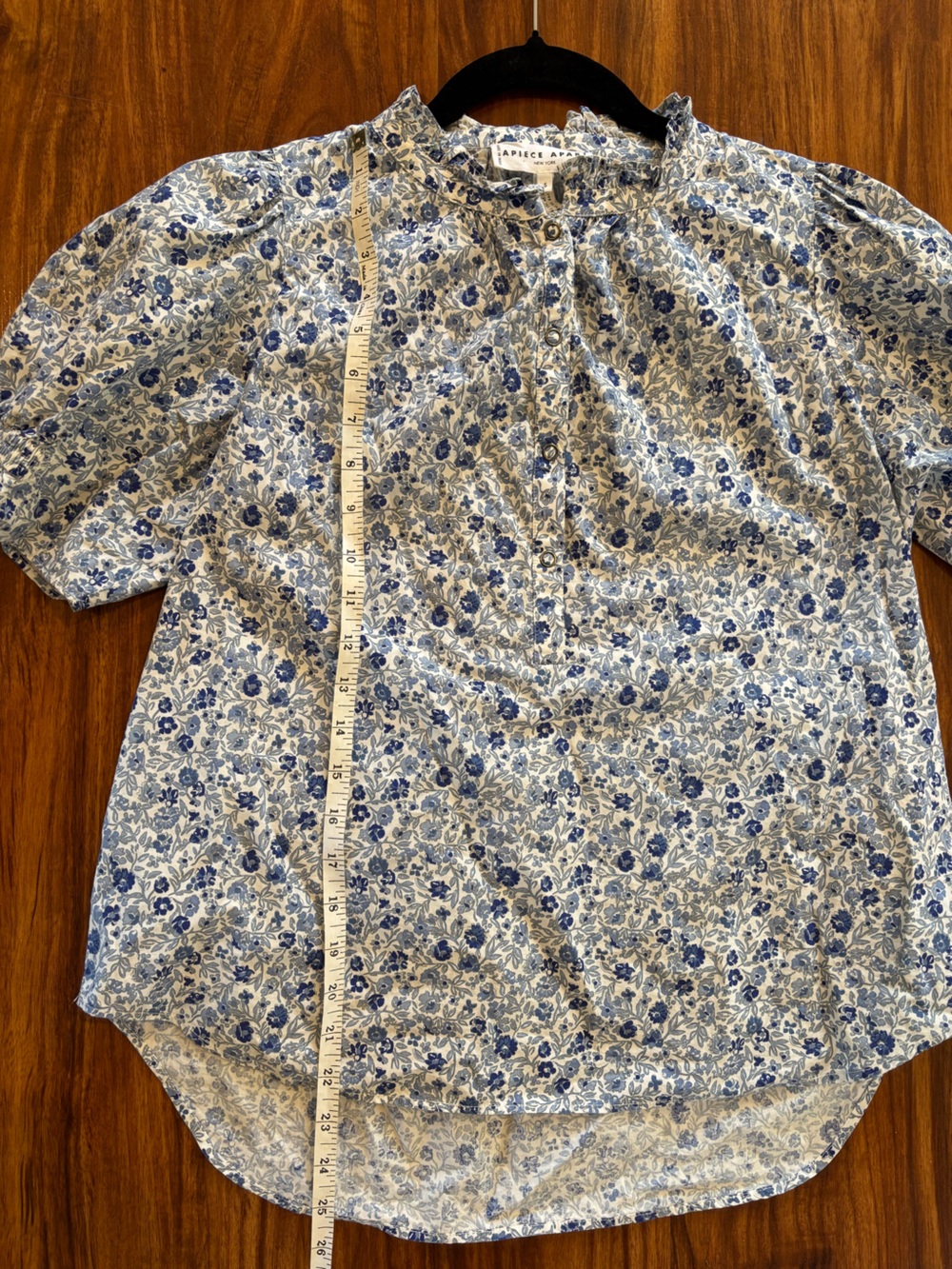 Apiece Apart Los Altos Top in sweet blues size S - Picture 7 of 7